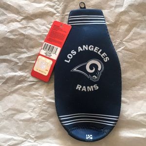 NFL Los Angeles Ram Zipper Bottle Beverage Cooler Coozie New